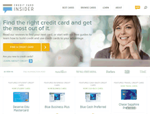 Tablet Screenshot of creditcardinsider.com